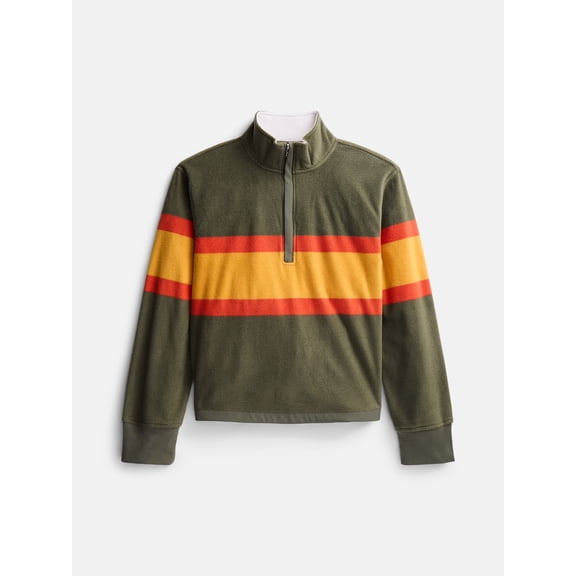 Ozark Trail Boys Rugby Pullover with Long Sleeves, Sizes 4-18 & Husky