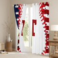 thumbnail image 3 of Manfei Letter Monogrammed T Boy Blackout Curtains Set of 2 (52x84 Each),Sport Baseball Window Curtains,Ball Gamer Curtains and Drapes,Lightweight Room Decor, 3 of 6