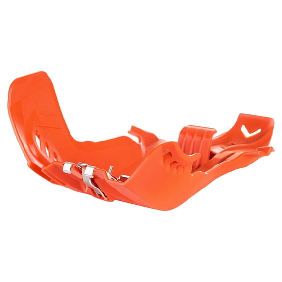 Polisport Motocross Motorcycles (MX) Fortress Skid Plate for KTM SX 250 (2017-2018) & Husqvarna TE/TC 250/300 (2017-2019) Dirt Bikes - OEM Quality, Flexible, Durable & Perfect Fit - Orange