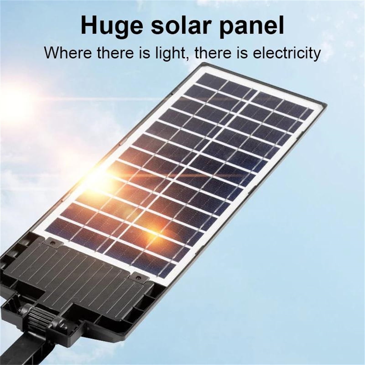 800W Solar Street Lights Outdoor Waterproof, Super Bright 10000LM Commercial Parking Lot Lights Street Lamp, LED Flood Lights Motion Sensor for Outdoor Garden Yard Patio