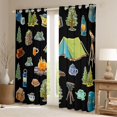 thumbnail image 2 of Erosebridal Kids Teens Jungle Adventure Black Out Curtains,Boys Girls Woodland Camping Theme Curtains Pack of 2 (42x63 Each), 2 of 6