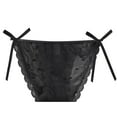 thumbnail image 3 of YueHuiYing Women's Bow Front G String Polka Dots Print Cheeky Panties Cute Mid Rise Underwear Thongs, 3 of 3