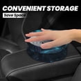 thumbnail image 4 of Wukai Ice blue light spot jellyfish Print Car Trash Can - Easy to Clean Hanging Garbage Bin - Removable Liner - Leak-Car Garbage Can - Waterproof Trash Can for Car and SUV, 4 of 7