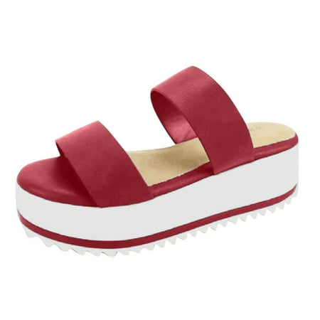 

Summer Flip Flops Fashion Thick Bottom Causal Wedges Women Shoes