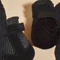 thumbnail image 6 of Breathable Summer Dog Shoes for Small Dogs, Mesh Boots for Hot Pavement, Non Slip Reflective Paw Protectors for Cats Puppy(L,Black), 6 of 6