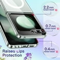 thumbnail image 5 of JETech Magnetic Case for Samsung Galaxy Z Flip 5 Compatible with MagSafe Accessories, Transparent Hard PC Protective Phone Cover, Anti-Scratch (Clear), 5 of 6
