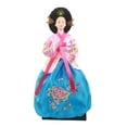 thumbnail image 4 of Muñeca Hanbok coreana, estatua femenina, juguete único, artesanía tradicional, figura coleccionable, muñeca asiática antigua para decoración de mesa. Estilo F, 4 of 8