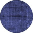 thumbnail image 1 of Ahgly Company Indoor Round Persian Blue Traditional Area Rugs, 3' Round, 1 of 4