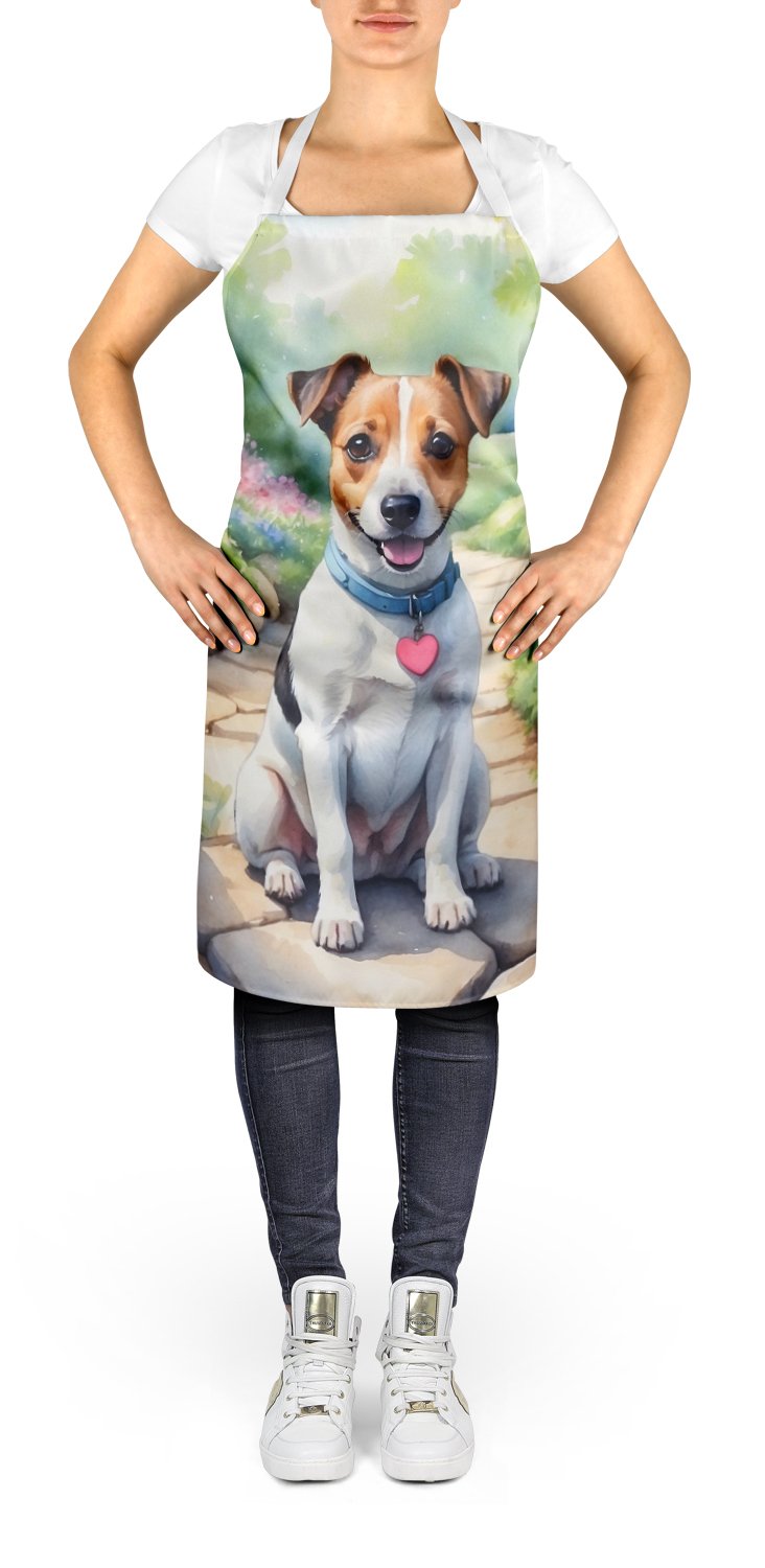 Jack Russell Terrier Spring Path Apron 27 in x 30 in