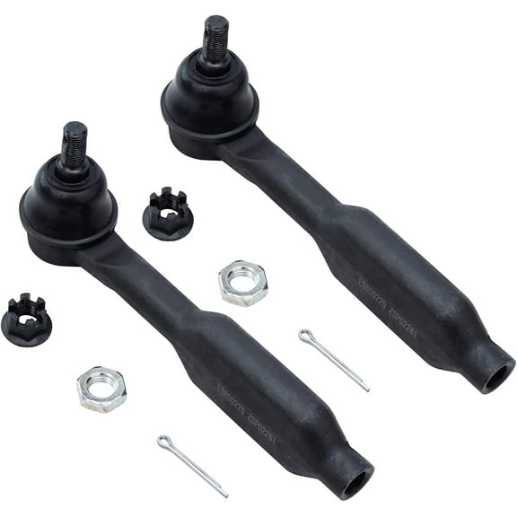 Detroit Axle - Front 2pc Tie Rods for 05-09 Honda Odyssey, 2 Outer Tie Rod Ends 2005 2006 2007 2008 2009 Replacement