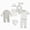 A091-Grey, variant on NOLDARES Preemie Newborn Baby Boy Girl Clothes Infant Clothing Romper Pant Outfits Set Layette Essentials 8 Pieces Set(A091-Grey)