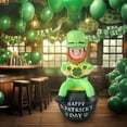 thumbnail image 1 of Decoración inflable del Día de San Patricio Macarena 6 pies jardín interior exterior Estatua iluminada, 1 of 8