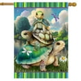 thumbnail image 4 of Briarwood Lane Turtle Trio House Flag, 4 of 8