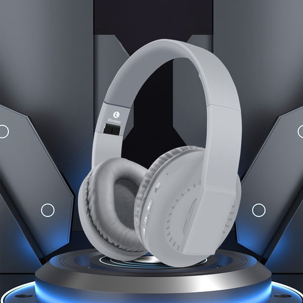 Auriculares inalámbricos Bluetooth 5.3, tarjeta de conexión robusta de oído completo, cable de conexión plegable y telescópico para comunicación con auriculares Bluetooth.