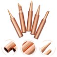 WSTEER 5pcs Soldering Iron Tips Replacement Welding Tips Assorted