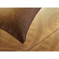 thumbnail image 4 of Ambesonne Tan Quilted Bedspread Set 3 Pcs, Art Animals Flowers, Queen Size, Brown Tan Yellow, 4 of 5