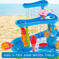 thumbnail image 3 of Richgv Sand Water Table Toy for 3 Year Old Toddlers, 3-Tier Kids Sand and Water Play Table Outside Beach Summer Toys, Outdoor Activity Sensory Play Water Table for Boys Girls, 3 of 8