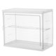 thumbnail image 4 of Vitrina de acrílico transparente: vitrina apilable de dos niveles con estantes ajustables, transparente, para exhibir figuras coleccionables., 4 of 6