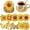Sunflower, variant on FLOPESN 10pcs Multicolor Modern Easter Egg DIY Diamond Art Painting Coaster Set with Holder for Adults