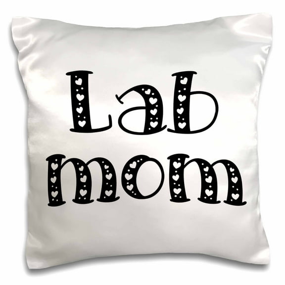 3dRose, Lab Mom, 16x16 inch Pillow Case