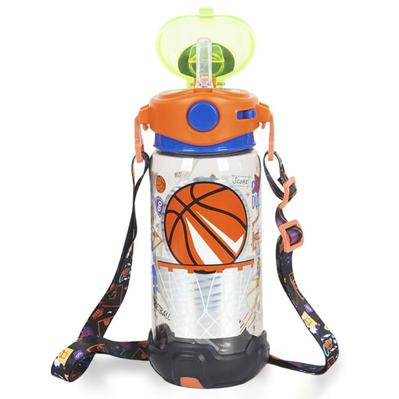 Botella para Niños YOYTOO 650ml con Pajilla, Antiderrames y Correa