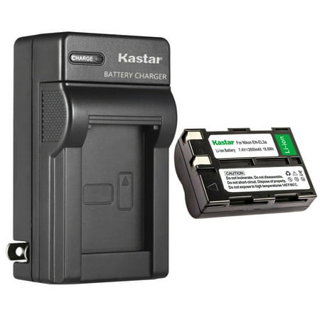 Kastar 1-Pack Battery and AC Wall Charger Replacement for Nikon EN-EL3 EN-EL3a Battery Nikon MH-18 MH-18a MH-19 Charger Nikon D50 D70 D70s D100 D100 SLR Cameras