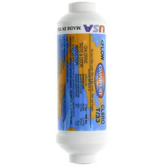 Commercial Water Distributing OMNIPURE-CL6ROT33-B 0.25 in. Gac Inline Water Filter