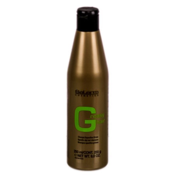 9 oz , Salerm Greasy Hair Specific Oily Hair Shampoo Hair Scalp, Pack of 2 w/ SLEEK Teasing Comb