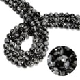 thumbnail image 2 of K-KED Snowflake Obsidian Smooth Round Beads 4mm 6mm 8mm 10mm 15.5" Strand-10 mm, 2 of 6