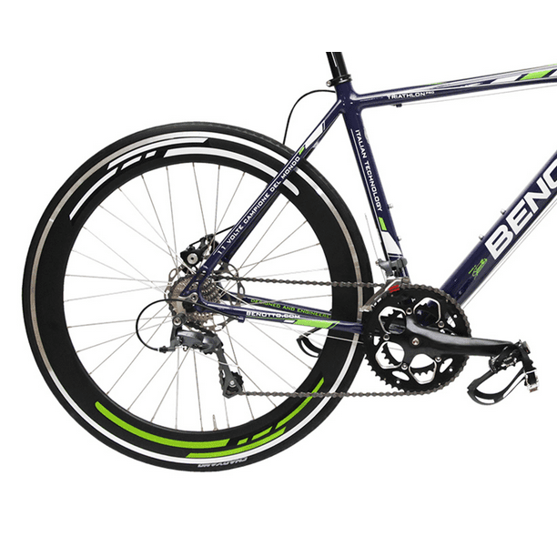 Bicicleta Benotto Ruta Triathlon Aluminio R700C 16v Shimano azul 48