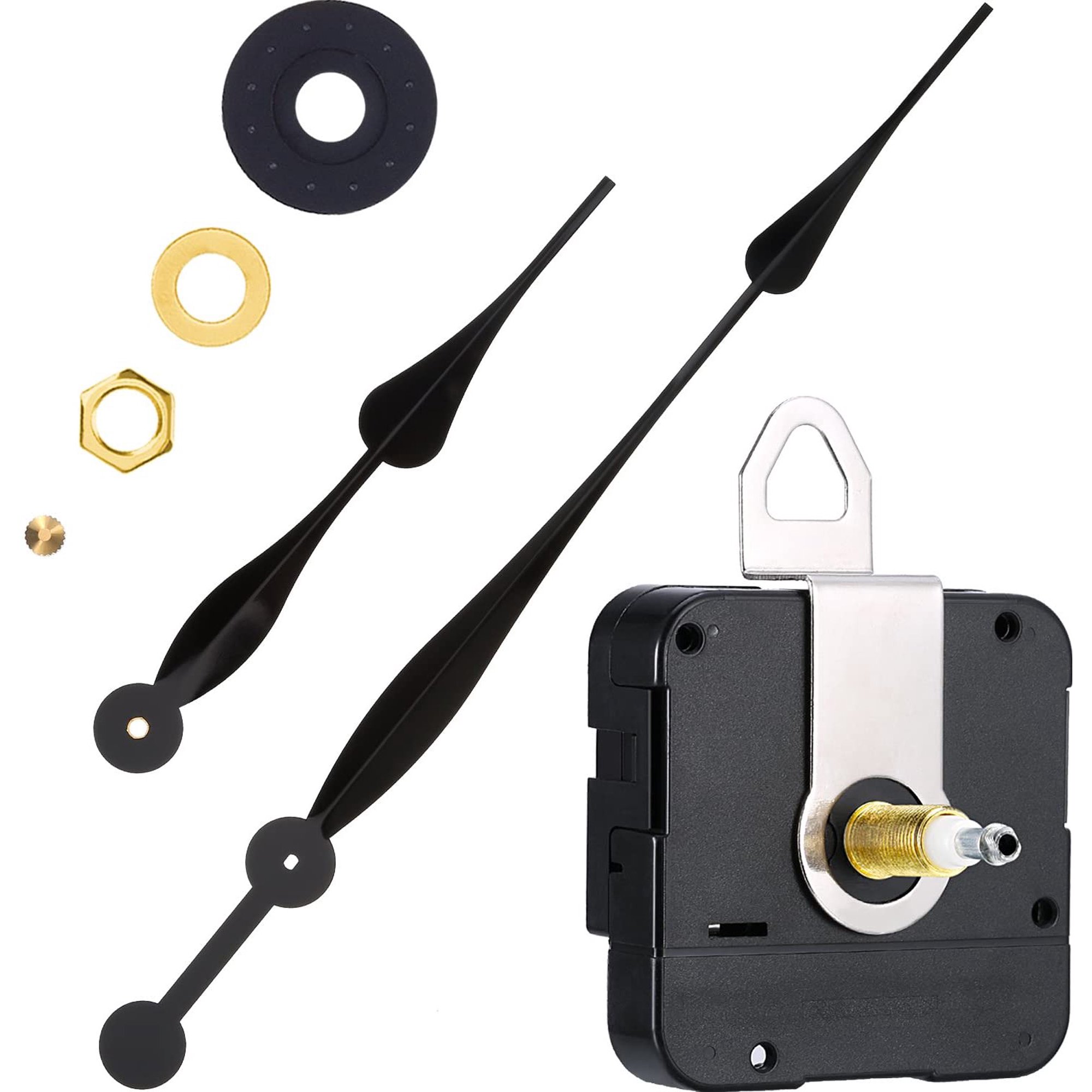 Hicarer High Torque Long Shaft Clock Movement Mechanism With 12 Inch Long Spade Hands Black Walmart Canada Hicarer High Torque Long Shaft Clock Movement Mechanism With 12 Inch Long Spade Hands Black Walmart Canada