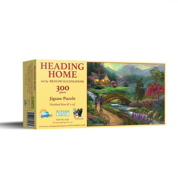 SUNSOUT INC - Heading Home - 300 pc Jigsaw Puzzle by Artist: Bigelow Illustrations - Finished Size 18" x 24" Nature - MPN# 31947