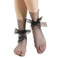 thumbnail image 2 of Women's Sexy Fashion Silk Stockings Socks Breathable Lace Socks Solid Color Socks, 2 of 2