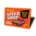thumbnail image 4 of Parts and Service Speed Shop Novelty Sign, Metal Wall Decor - 10x14 inches, 4 of 4