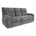 thumbnail image 3 of Bowery Hill Contemporary Fabric Power Sofa in Bizmark Gray, 3 of 3