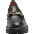 thumbnail image 2 of Sam Edelman Taelor Black Rounded Toe Slip On Chunky Heel Fashion Classic Loafers (Black, 10.5), 2 of 6