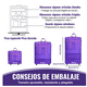 thumbnail image 4 of Mochila Deportiva  Bloosom Maleta De Viaje Con Ruedas Plegables 56l Purpura, 4 of 5