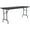 Black, variant on Pemberly Row 24"W x 72"D Melamine Top Folding Table in Gray Granite