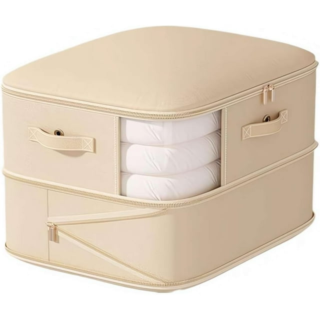 Ultra Organisateur de Compression Gain de Place, Sac de Rangement pour Couette, Sacs de Rangement pour Couvertures Grande Capacité, Sacs de Compression Lavables, Sac de Rangement pour Cubes de Literie