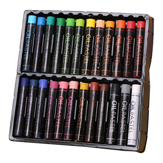HLONK Practical Non Toxic Oil Pastels for Painting Unbreakable Strong Coverage for Kids Child Coloring Drawing 12/24/36 Colors