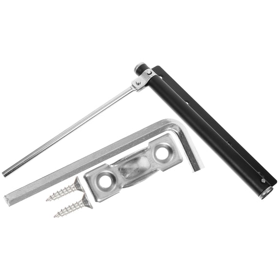 DRAFIDEEP Stainless Steel Door Closer, Black, Silent Auto Close, Rebound, Easy Install
