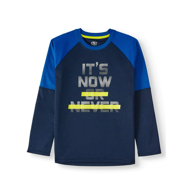 Athletic Works - Athletic Works Long Sleeve Raglan Graphic T-Shirt ...