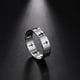 thumbnail image 2 of Anillos de pareja de acero inoxidable COOLTIME, anillo de compromiso con cruz sobrenatural de Color plateado para hombre y mujer, regalo de boda, joyería de moda Tan Jianjun  unisex, 2 of 2