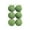 Green, variant on Black Christmas Flocked Foam Ornament Ball 6Cm 6-Pack For Tree Decor