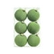 thumbnail image 2 of Bolas de adornos navideños de terciopelo flocada de 6 piezas - Decoración colgante de plástico marrón de 2,4 pulgadas para árbol, corona y guirnalda, 2 of 7