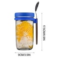 thumbnail image 5 of XWSHYW Tazas Recipiente para Avena Durante La Noche con Tapa y Cuchara, Tarros para Avena Durante La Noche, Tarros Portátiles con Tapa para Contenedor de Cereales con Capacidad de 350Ml, 5 of 5