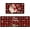 Buffalo Plaid Santa Moose, variant on Christmas Kitchen Rugs and Mats Set of 2,Buffalo Plaid Merry Christmas Tree Holly Kitchen Mat,Xmas Winter Holiday Non Slip Low-Profile Sink Mat Decorations for Home Kitchen 18x48 18x30 Inches