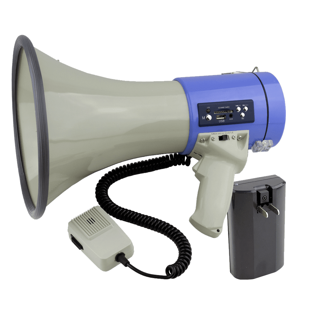 Megaphone 50W USB/MP3 with Rechargeable Battery 