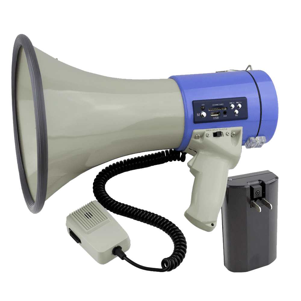 Megaphone 50W USB/MP3 with Rechargeable Battery