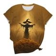 thumbnail image 6 of Dolkfu Shirts for Women Halloween Crew Neck Multicolor Short Sleeve T-Shirts Graphic Prints Modern Relaxed Fit Refreshing T-Shirts Multicolor,L, 6 of 6